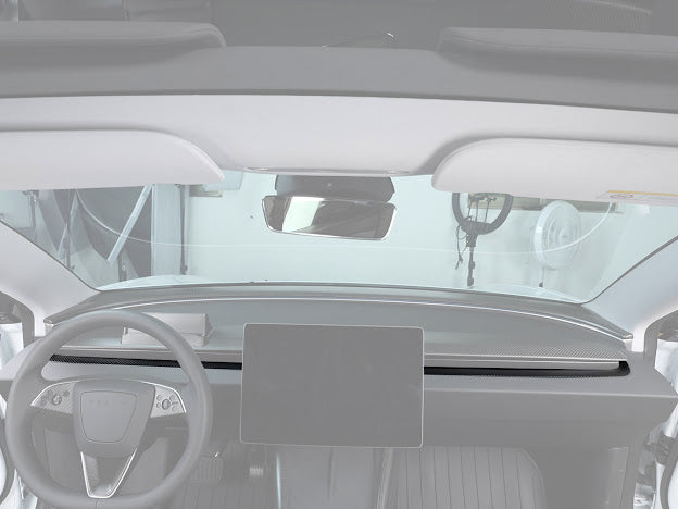 2024-UP TESLA MODEL 3 CARBON FIBER INTERIOR FRONT CENTER AIROUTLET FRAME COVER