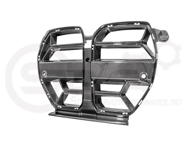 2021-Up BMW G80 M3 & G82 M4 W/ NO ACTIVE CRUISE CONTROL | CSL Style Carbon Fiber Front Kidney Grille Replacement