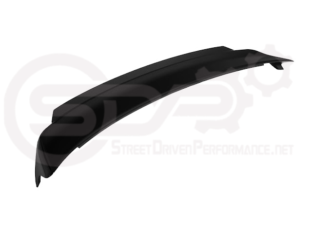 2015-2023 Dodge Charger SRT Hellcat Redeye style rear trunk wing spoiler in matte black on sleek car trunk.