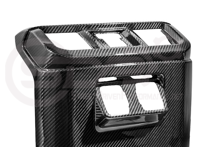 2021-UP FORD F-150 | FACTORY STYLE CARBON FIBER REAR DOOR TRIM ARMREST CUP HOLDER PANEL COVER