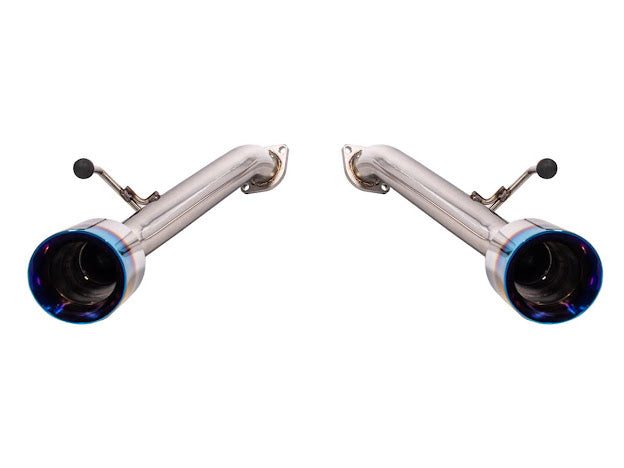 2023-PRESENT NISSAN 400Z RZ34 | MUFFLER DELETE AXLE BACK DUAL TIPS EXHAUST (CHROME OR BURNT BLUE TIPS)