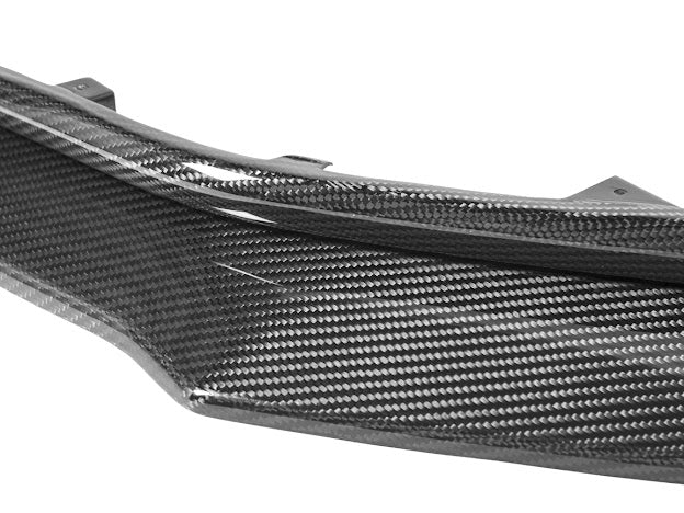 2024-Up Ford Mustang S650 | Dark Horse Factory Style CARBON FIBER Front Bumper Lip Splitter Ground Effects