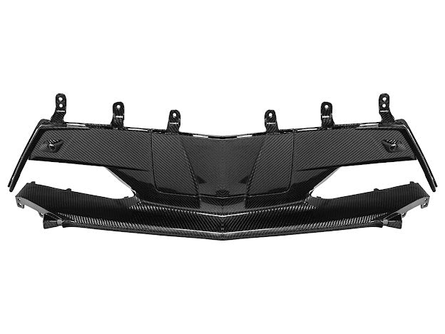 2020+ CHEVROLET CORVETTE C8 STINGRAY & Z51 | CARBON FIBER FASCIA PANEL GRILLE REPLACEMENT
