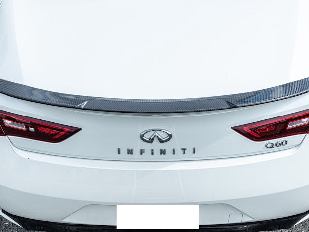 2017-UP INFINITI Q60 CARBON FIBER HIGH KICK REAR SPOILER WING