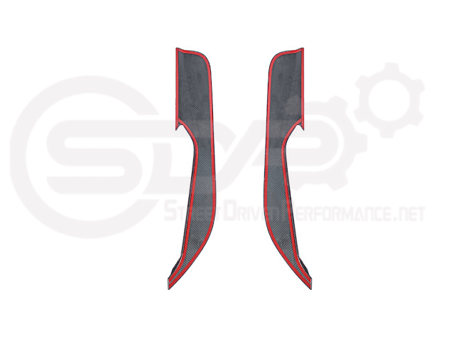2020-Up Corvette C8 | CARBON FIBER Door Kick Guard Panel Lower Pocket Cover Pair