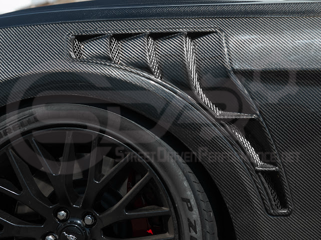 2018-2023 Ford Mustang S550 | GT500 Style Carbon Fiber Front Side Vented Fenders PAIR