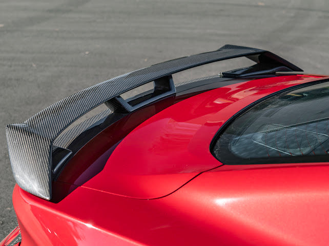 2024-Up Ford Mustang S650 | GT Style CARBON FIBER Rear Trunk Lid Wing & Spoiler Panel