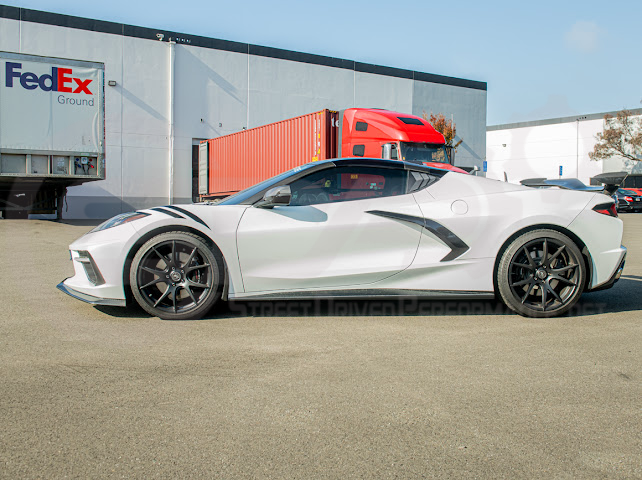 2020-Up Corvette C8 | SDP Performance Style Carbon Fiber Side Quarter Window Louver Sun Shade Cover