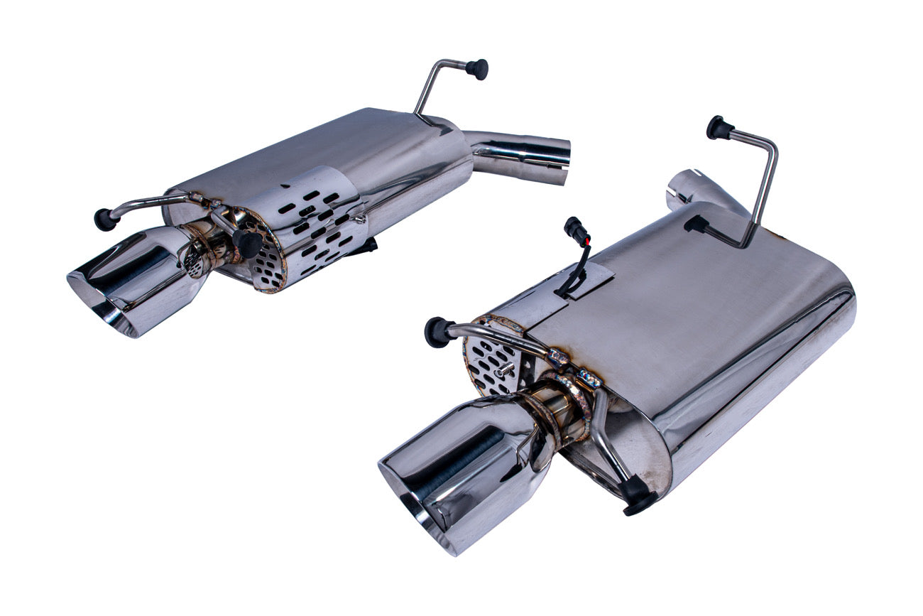 2009-15 CADILLAC CTS-V V2 | AXLE-BACK MUFFLERS EXHAUST SYSTEM “VALVED”