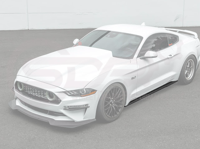 2015-2023 FORD MUSTANG S550 | SIDE SKIRTS EXTENSION ROCKER PANELS GROUND EFFECTS
