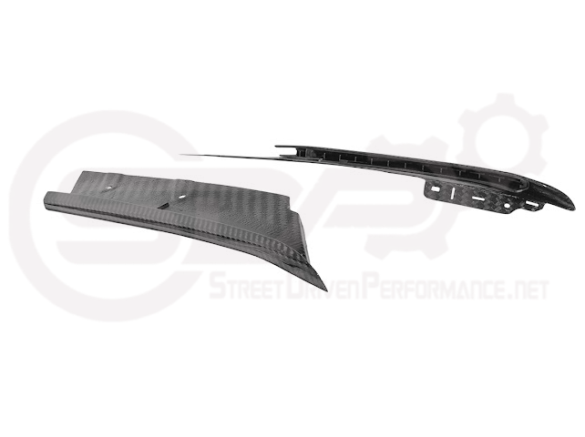 2023+ CHEVROLET CORVETTE C8 Z06/ E-RAY / ZR1 | CARBON FIBER SIDE AIR INTAKE DOOR GARNISH LOWER TRIM PAIR