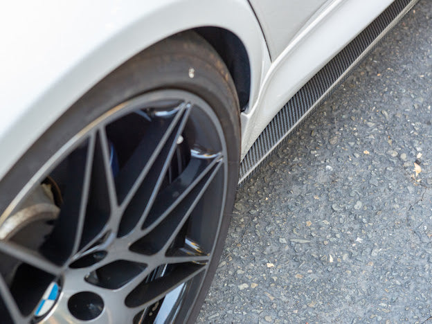 2014-2018 BMW F80 M3 | M-Performance Extended CARBON FIBER Side Skirts Extension Rocker Panel Ground Effects