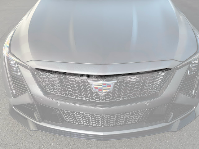 2025-Up Cadillac CT5-V Blackwing | CARBON FIBER Front Upper & Lower Grille Trim Insert Surrounding Replacement
