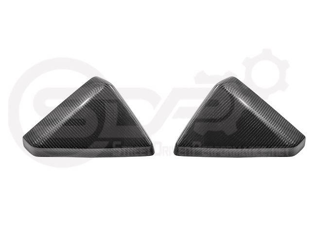 2024-Up Tesla Cybertruck | Factory Style Carbon Fiber Side Mirror Covers Pair