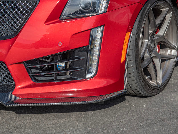 2016-2019 CADILLAC CTS-V3  | FRONT LIP SPLITTER GROUND EFFECTS AND WHEEL ARCHES - CARBON FIBER