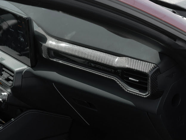 2024-UP FORD MUSTANG S650 | CARBON FIBER PASSENGER SIDE AC OUTLET TRIM COVER PANEL