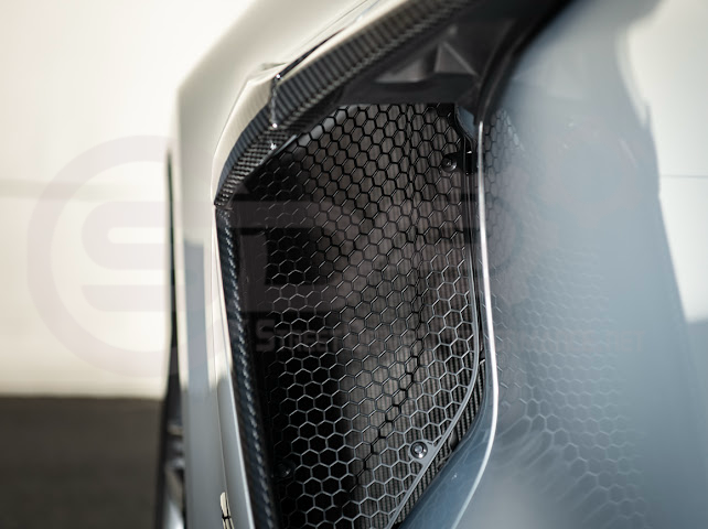 2023-Up Corvette C8 Z06 & E-Ray | Aluminum Black Rear Side Intake Mesh Grille Inserts Pair