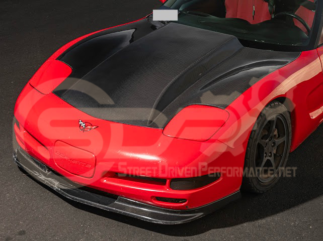*IMPERFECTION / DISCOUNTED* 1997-2004 CHEVROLET CORVETTE C5 CARBON FIBER FRONT COWL HOOD