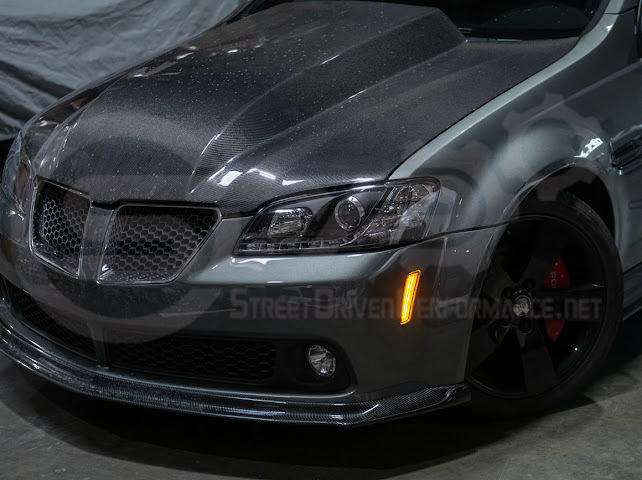 2008-2009 Pontiac G8 | Front Clear / Amber / or Smoke Lens Amber Light LED Side Markers Pair