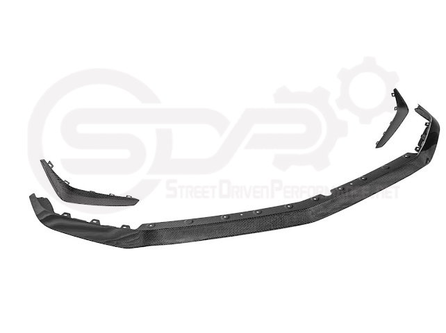 2020-UP CADILLAC CT4-V BLACKWING | CARBON FIBER FRONT LIP SPLITTER WITH CANARDS GROUND EFFECTS