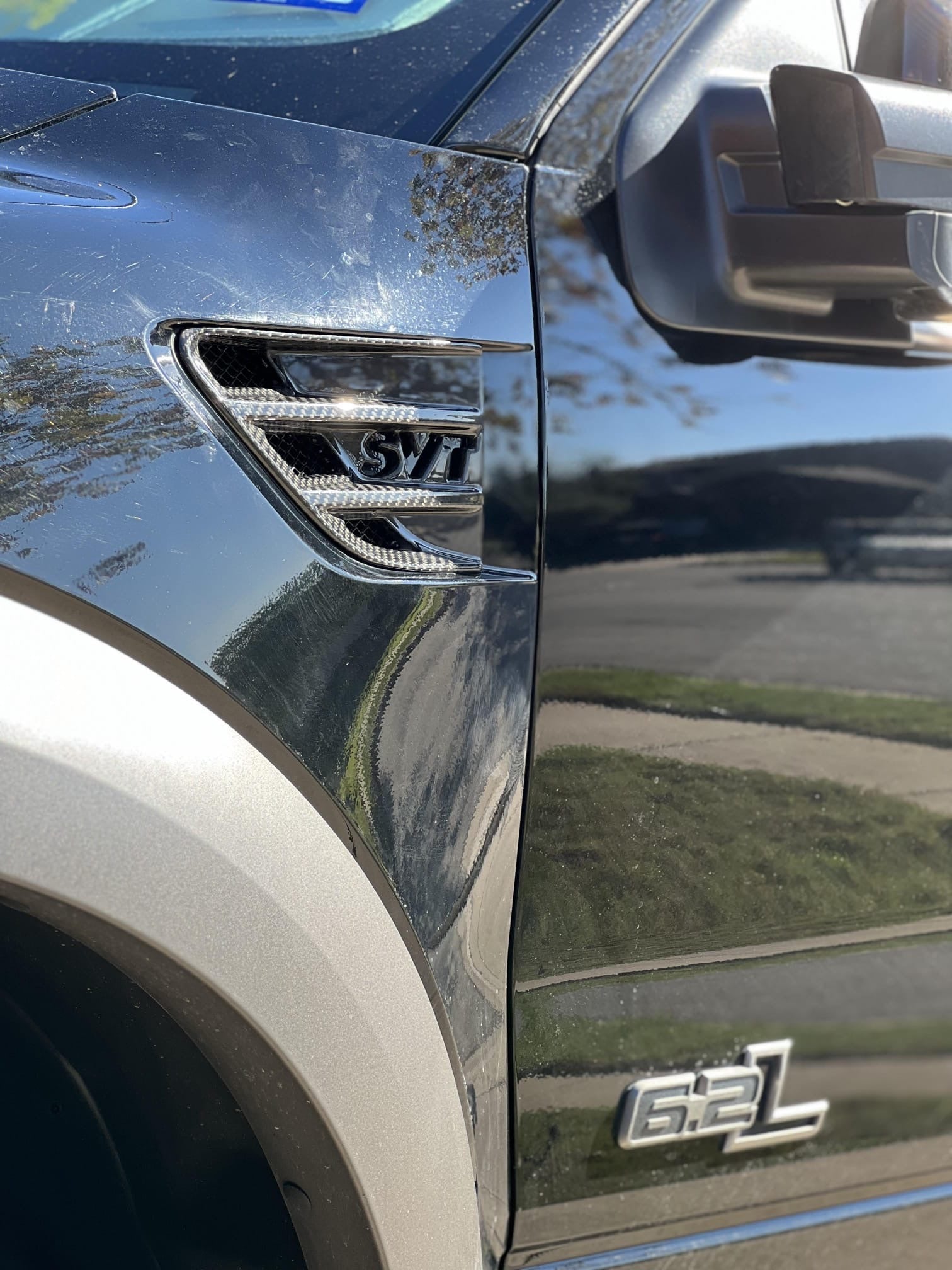 2009-2014 Ford F-150 Raptor SVT | SDP Package Carbon Fiber Side Fender Vents Trim Replacement (Pair)