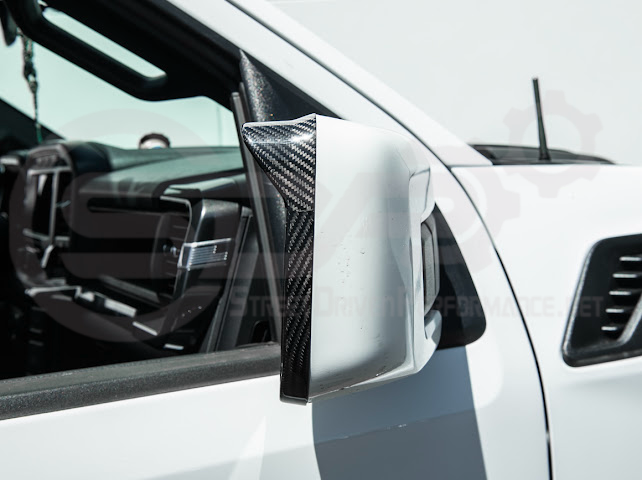 2021-UP FORD F-150 | CARBON FIBER FACTORY STYLE SIDE MIRROR FRAMES PAIR