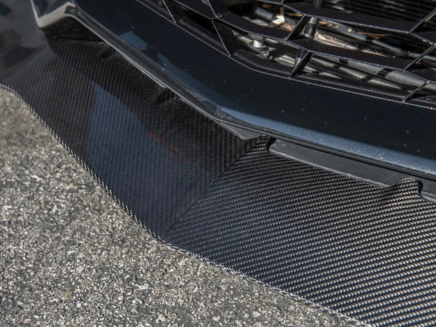 2019 CHEVROLET CORVETTE C7 ZR1 CARBON FIBER FRONT LIP SPLITTER GROUND EFFECTS