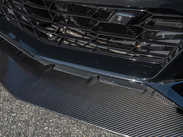 2019 CHEVROLET CORVETTE C7 ZR1 CARBON FIBER FRONT LIP SPLITTER GROUND EFFECTS