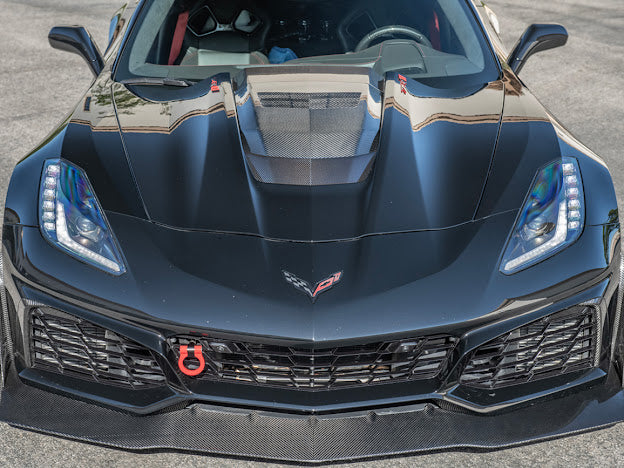 2019 CHEVROLET CORVETTE C7 ZR1 CARBON FIBER FRONT LIP SPLITTER GROUND EFFECTS