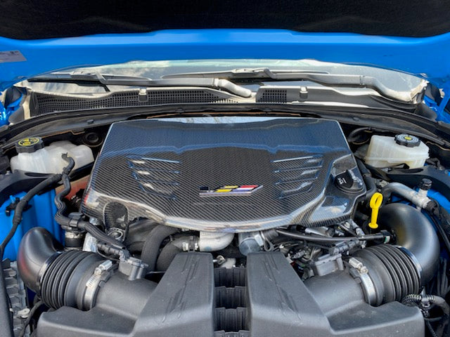 2020+ Cadillac CT4-V & CT4-V Blackwing | Sedan Carbon Fiber SDP Engine Cover