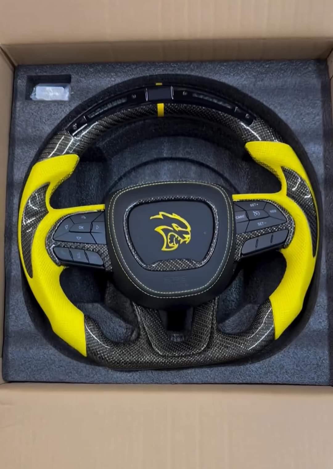 2018 - 2022 MOPAR Jeep Trackhawk Custom Carbon Fiber Steering Wheel with options