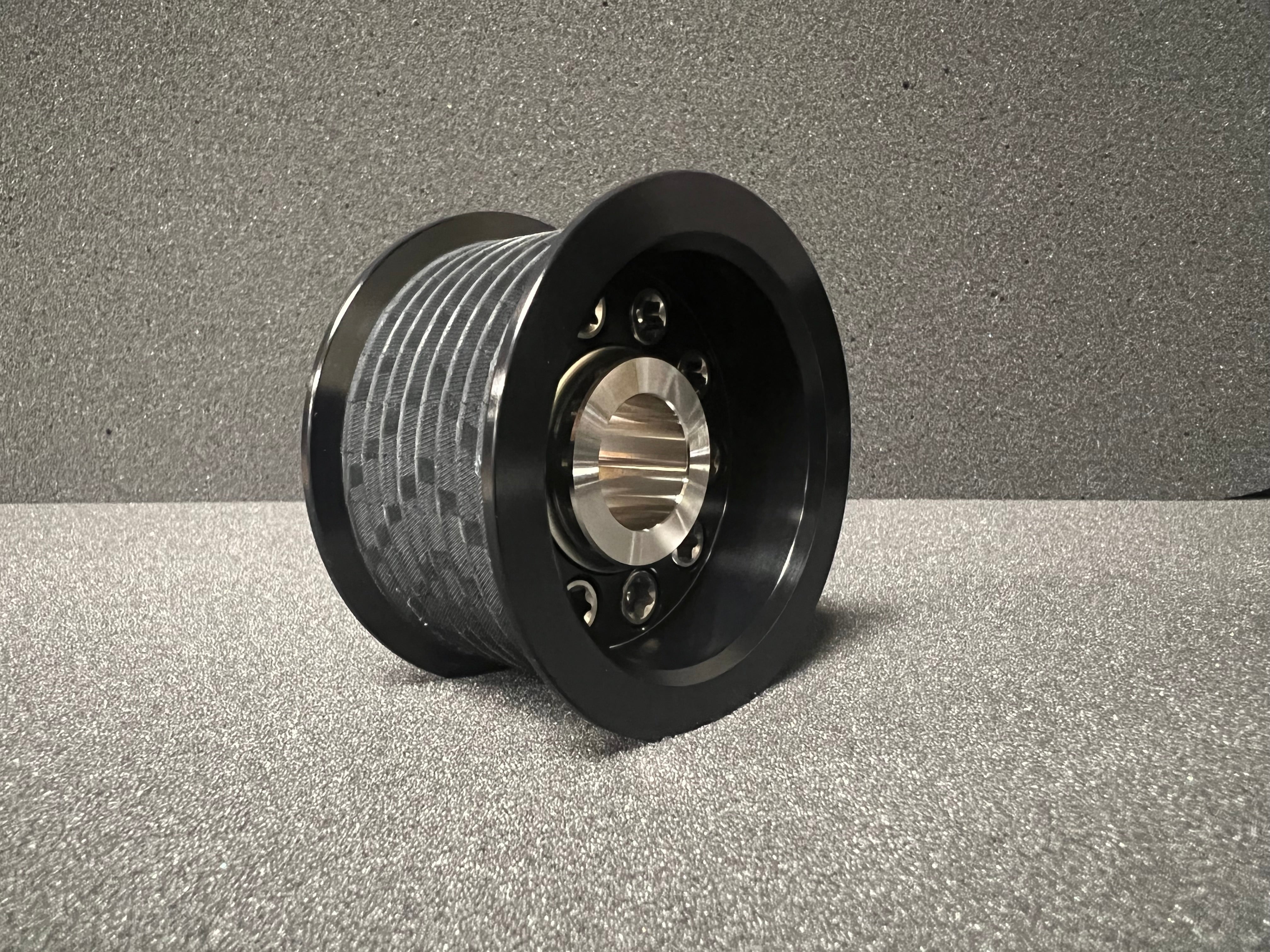 2.38" 8 Rib ZPE GripTec® 2pc TRD Tundra L3V Black Pulley & Hub Kit