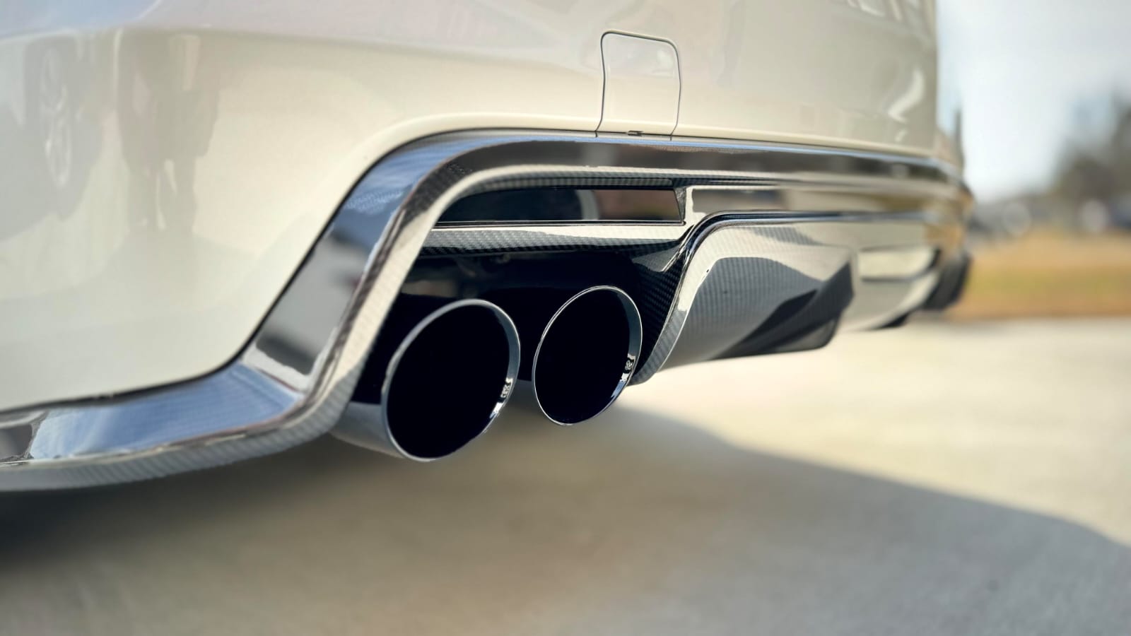2016+ Cadillac CTS-V V3 Sedan | NPP Valved Axle Back Quad BLACK Tips Exhaust