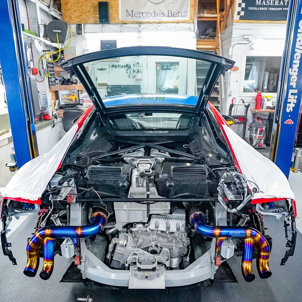 STESO Performance - Audi R8 (2015-2019) race exhaust system TITANIUM BURNT