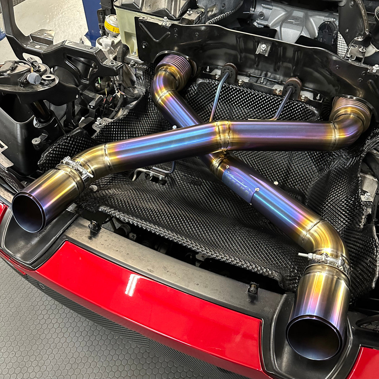 STESO Performance - McLaren 720S/720S Spyder Titanium race exhaust system RAW with tips