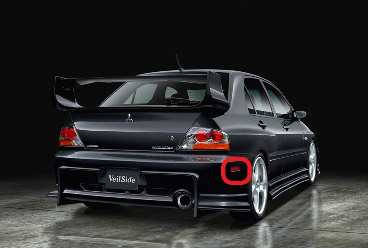JDM 2003-2007 Mitsubishi Lancer EVO VIII Rear Bumper Side Markers (Pair)