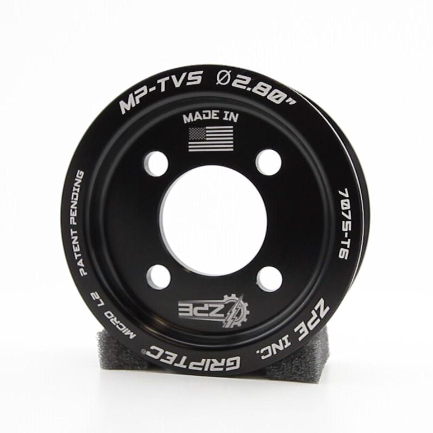2.75" 8 Rib ZPE GripTec® 2pc Magnuson TVS L3 Black Pulley Only