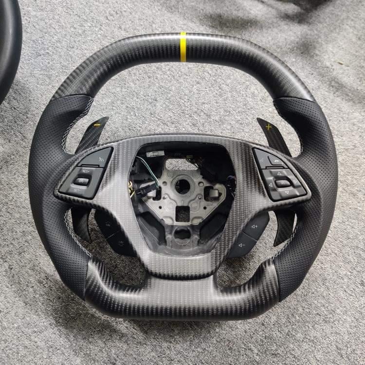 2016 - 2024 6th Gen Camaro Custom Carbon Fiber Steering Wheel with options