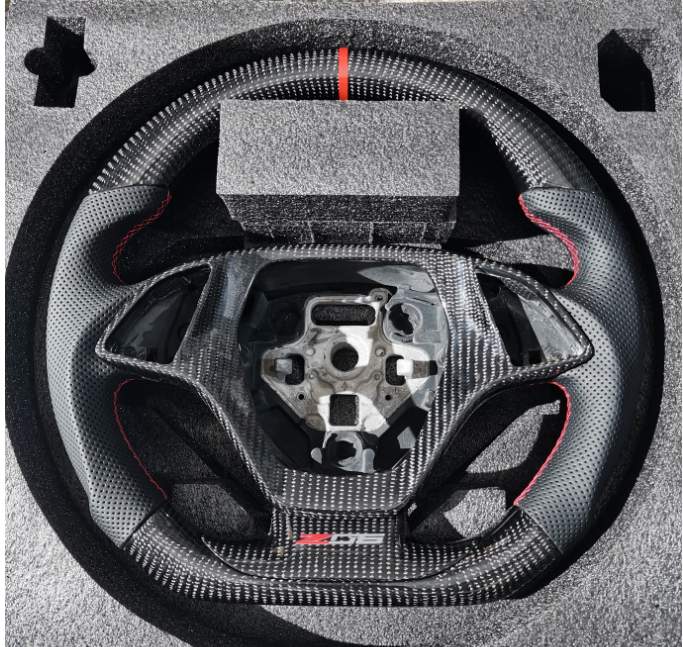 2014 - 2019 C7 Corvette Custom Carbon Fiber Steering Wheel with options