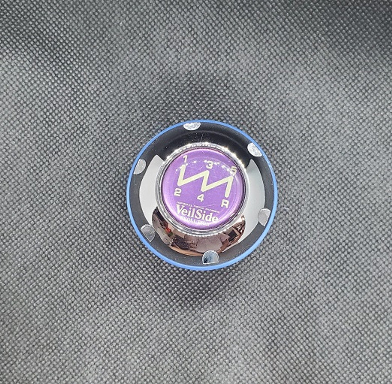VeilSide 1993-1998 Toyota Supra/ 86/ BRZ/ FRS Shift Knob Type R II With Blue O-Ring..Material: T6061 Aluminum..Size: 2.5"/ 6.35cm tall..Made in Japan