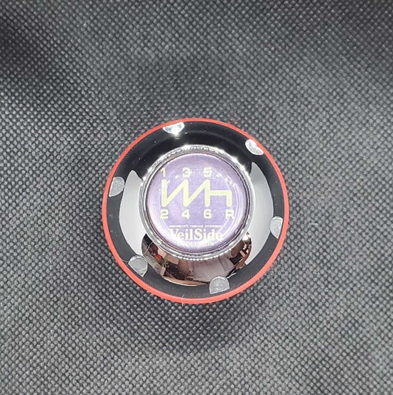 VeilSide 1993-1998 Toyota Supra/ 86/ BRZ/ FRS  Shift Knob Type R II With Red O-Ring..Material: T6061 Aluminum..Size: 2.5"/ 6.35cm tall..Made in Japan