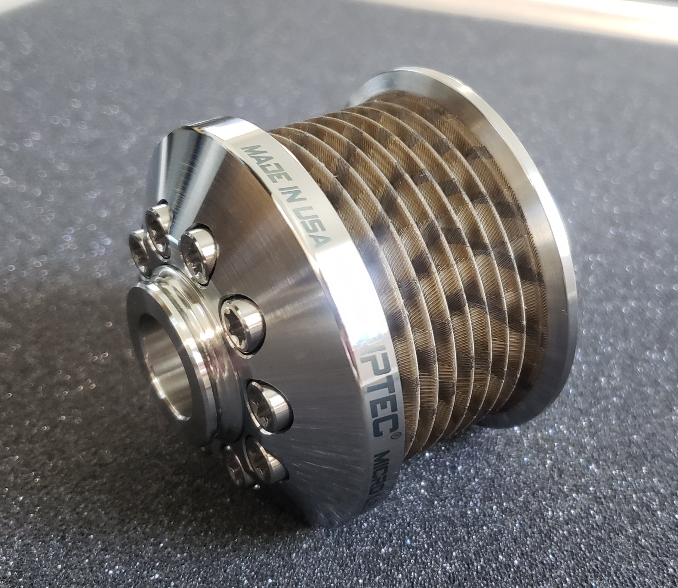 2.38" 8 Rib ZPE GripTec® 2pc MKII LSA L2V Stainless Pulley & Hub Kit