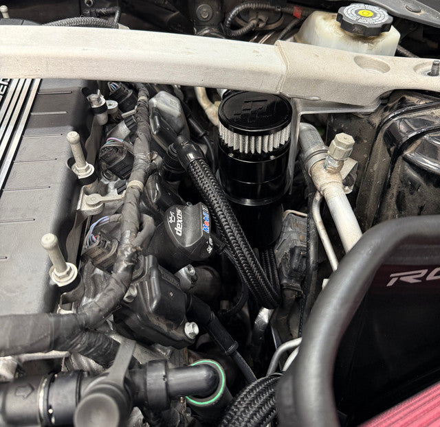 DMS Dual -10an Billet Catch Can Kit - Vented - V3 CTS-V and 6Th Gen Camaro