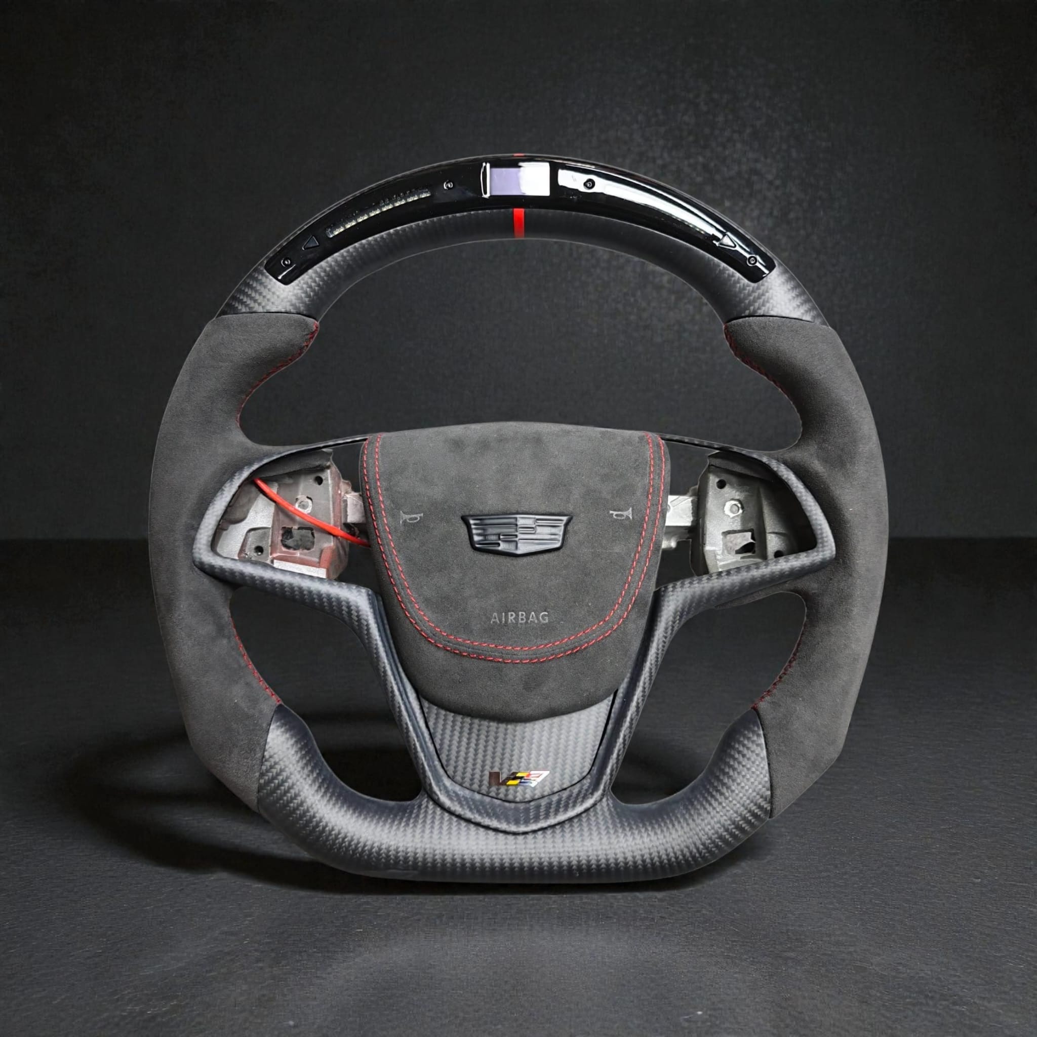 2013 - 2019 Cadillac ATS ATS-V - Custom Airbag Cover for Steering Wheel with options