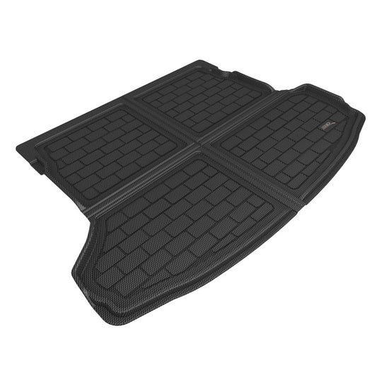 Black 3D MAXpider cargo liner for Genesis GV70 2022-2023, rubber floor mat with custom fit and textured surface.