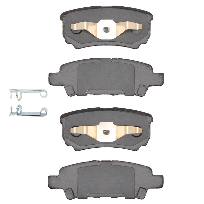R1 Concepts OE ceramic brake pads for Chrysler Sebring R1 04-17 rear wheel, shown in the image.