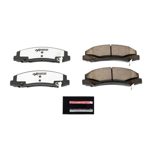 PowerStop Z26 Extreme Street brake pads for 2008-2009 Buick Allure front performance brake system with hardware installed