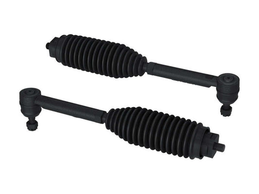 ICON 10-24 Toyota 4Runner and 10-14 FJ Cruiser XD Tie Rod Kit showing sturdy metal tie rods with brand labeling.
