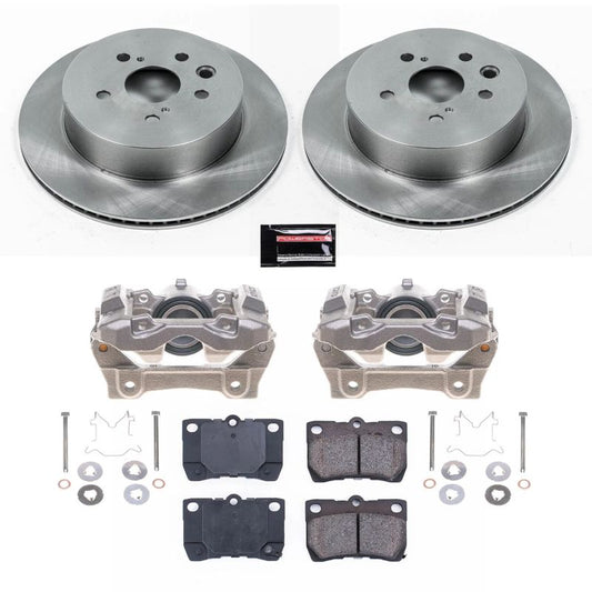 PowerStop rear brake kit for 2006 Lexus GS300 with calipers, OE brake system upgrade, includes all necessary components