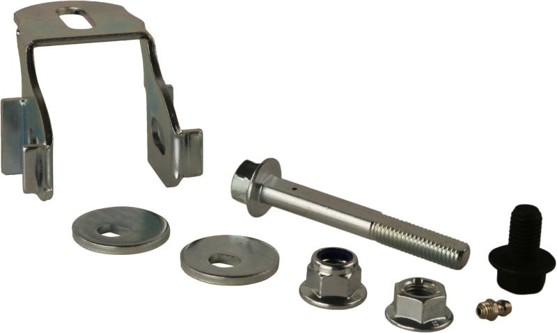 Moog 15-23 Ford Mustang rear suspension alignment camber and toe kit, includes components for wheel alignment adjustment.